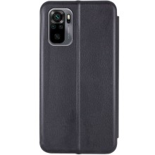 Кожаный чехол-книжка Classy для Xiaomi Redmi Note 10 / Note 10s / Poco M5s – Черный