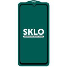 Защитное стекло SKLO 5D (тех.пак) для Xiaomi Redmi Note 10 / Note 10s / Poco M5s (Черный)