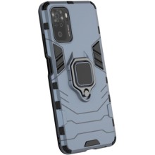 Ударопрочный чехол Transformer Ring for Magnet для Xiaomi Redmi Note 10 / Note 10s (Серый)