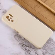 Силиконовый чехол Candy Full Camera для Xiaomi Redmi Note 10 / Note 10s – Бежевый
