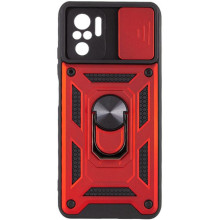 Чехол Ummi Camshield Serge Ring для Xiaomi Redmi Note 10 / Note 10s / Poco M5s – Красный