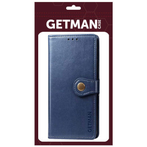 Кожаный чехол-книжка GETMAN Gallant (PU) для Xiaomi Redmi Note 10 / Note 10s – Синий
