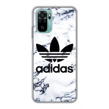 Чехлы Адидас для Xiaomi Redmi Note 10 (AlphaPrint) (Адидас на мраморе)