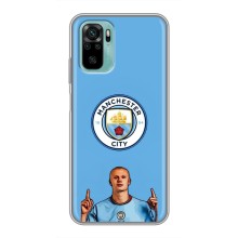 Чехлы с футболистом Ерлинг Холанд для Xiaomi Redmi Note 10 (AlphaPrint) (Холанд Манчестер Сити)