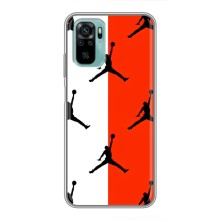 Чехлы для Xiaomi Redmi Note 10 - с картинкой JORDAN (AlphaPrint) (Лого Джордан)
