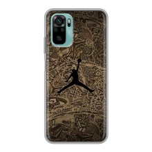 Чехлы для Xiaomi Redmi Note 10 - с картинкой JORDAN (AlphaPrint) (Logo Jordan)