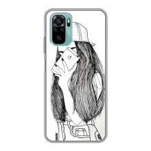 Чохол з друком для Xiaomi Redmi Note 10 - (Мода) (AlphaPrint) (Фото дівчини)