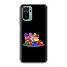 Чехол Амонг Ас для Xiaomi Redmi Note 10 (AlphaPrint) (Амонг-ас)
