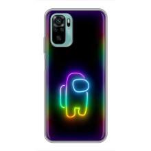 Чехол Амонг Ас для Xiaomi Redmi Note 10 (AlphaPrint) (Яркий скин)