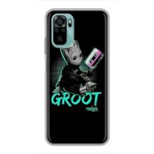 Чохол Супергерої Марвел на Редмі Нот 10 (Groot)