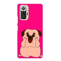 Чехол (ТПУ) Милые собачки для Xiaomi Redmi Note 10 – Веселый Мопсик