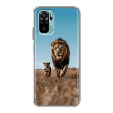 Чехол Король лев на Сяоми Редми Ноут 10 (Мусафа и Симба)