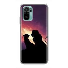 Чехол Король лев на Сяоми Редми Ноут 10 (Симба и Налу)