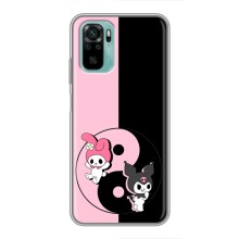 Чехол с кроликом Куроми на Xiaomi Redmi Note 10 (Куроми Инь Янь)