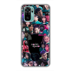 Чехол Гра в кальмара для Xiaomi Redmi Note 10