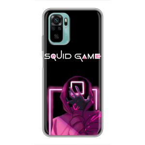 Чехол Гра в кальмара для Xiaomi Redmi Note 10