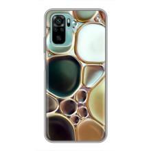 Мраморный чехол на Xiaomi Redmi Note 10 (VPrint) (Радужный Мрамор)