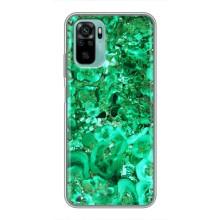 Мраморный чехол на Xiaomi Redmi Note 10 (VPrint) (Салатный Мрамор)