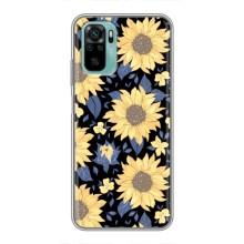 Чехлы с тематикой "ЦВЕТЫ" на Xiaomi Redmi Note 10 (красивые цветы)