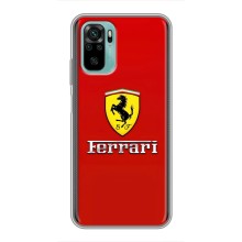 Силіконовий бампер з картинкою машини на Xiaomi Redmi Note 10 – Ferrari Logo