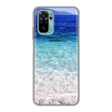 Силиконовый чехол с КАРТИНКАМИ лето для Xiaomi Redmi Note 10 (AlphaPrint) (Море)