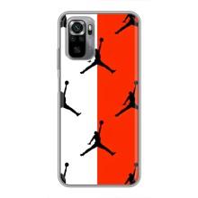 Чехлы для Xiaomi Redmi Note 10S - с картинкой JORDAN (AlphaPrint) – Лого Джордан