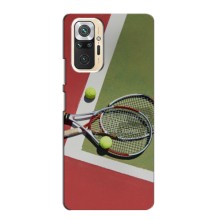 Чохли з прінтом Спортивна тематика для Xiaomi Redmi Note 10S (Ракетки теніс)