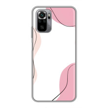 Чохол квітковий дизайн для Xiaomi Redmi Note 10S – Рожевий фон
