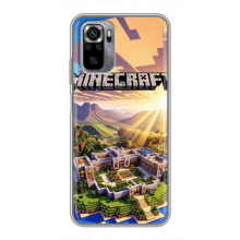 Чехол с картинками Майнкрафт для Сяоми Редми Ноут 10S – Minecraft