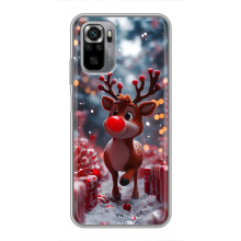 Яскравий чохол для Xiaomi Redmi Note 10S з Зимові Оленята – Олень серед подарунків