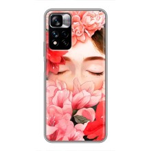 Чехлы (ART) Цветы на Xiaomi Redmi Note 11 Pro Plus (VPrint) (Глаза в цветах)