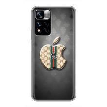 Чехлы ГУЧЧИ для Редми Нот 11 Про Плюс (AlphaPrint) (Apple gucci)