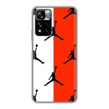 Чехлы для Xiaomi Redmi Note 11 Pro Plus - с картинкой JORDAN (AlphaPrint) (Лого Джордан)