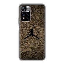 Чехлы для Xiaomi Redmi Note 11 Pro Plus - с картинкой JORDAN (AlphaPrint) (Logo Jordan)