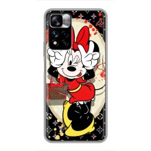 Чехол Disney Mouse Xiaomi Redmi Note 11 Pro Plus (PREMIUMPrint) (Минни peace)