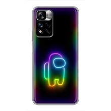 Чехол Амонг Ас для Xiaomi Redmi Note 11 Pro Plus (AlphaPrint) (Яркий скин)