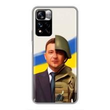 Чехол для Xiaomi Redmi Note 11 Pro Plus (AlphaPrint - с принтом Зеленского) – Зеленский солдат