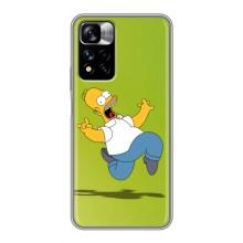 Чехол с Симпсонами для Xiaomi Redmi Note 11 Pro Plus (VPrint) (Гомер Симпсон)