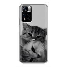 Чехол с рисунком кот на Xiaomi Redmi Note 11 Pro Plus (Пара котов)