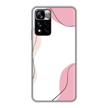 Чехол цветочный дизайн для Xiaomi Redmi Note 11 Pro Plus – Розовый фон