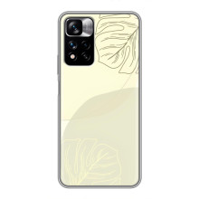 Чехол цветочный дизайн для Xiaomi Redmi Note 11 Pro Plus – Зелёный фон