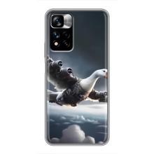 Чехол с мемом Тралалело тралала на Xiaomi Redmi Note 11 Pro Plus (Бомбардини гусини)