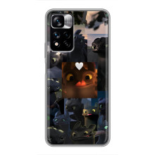 Чехол как приручить дракона на Xiaomi Redmi Note 11 Pro Plus (Дракон коллаж)