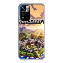 Чехол с картинками Майнкрафт для Редми Нот 11 Про Плюс – Minecraft