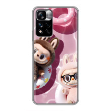 Чехол с Лабубу на Xiaomi Redmi Note 11 Pro Plus – Игрушка Лабубу