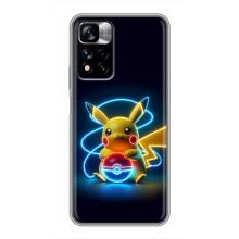 Чехол с Пикачу на Xiaomi Redmi Note 11 Pro Plus (Покемон)