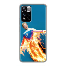 Чехол с принтом Фантастическая четверка для Xiaomi Redmi Note 11 Pro Plus – Человек-Факел