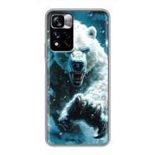 Чехол с картинкой «Хищники» для Xiaomi Redmi Note 11 Pro Plus – Медведь