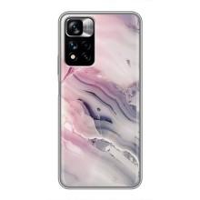 Мраморный чехол на Xiaomi Redmi Note 11 Pro Plus (VPrint) (Пурпурный Мрамор)