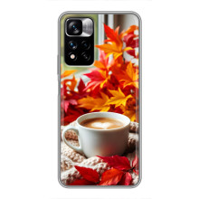 Чехол с уникальным дизайном «Осень с кофе» для Xiaomi Redmi Note 11 Pro Plus